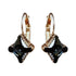 Earrings "Byzantine Cross (Graphite Light Chrome)" with Swarovski™ crystals
